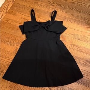 Chic Black Bow Kids Dress